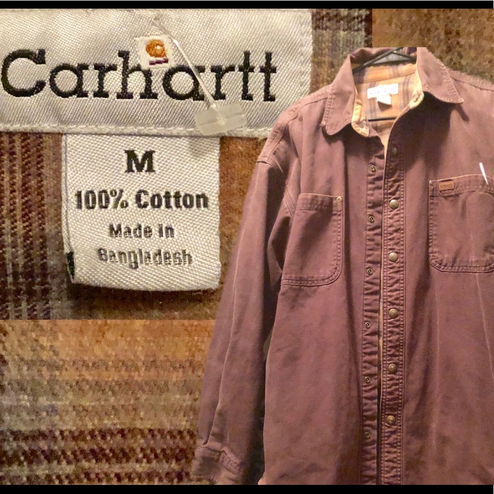 CARHARTT LONG SLEEVE BUTTON UP SHIRT